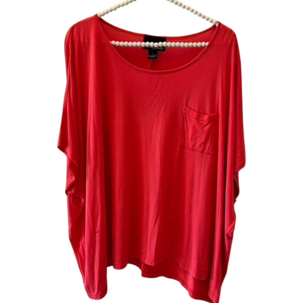 Cynthia Rowley Burnt Orange Oversized Top  L EUC!